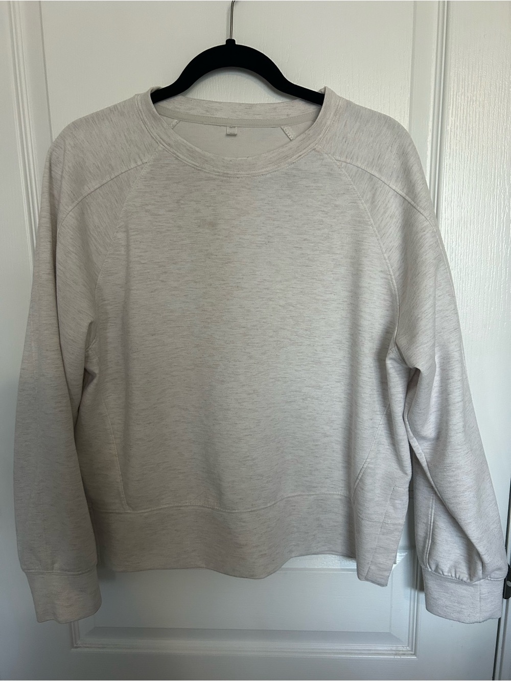 Womens Lightweight Crewneck Sweatshirt - Oatmeal
